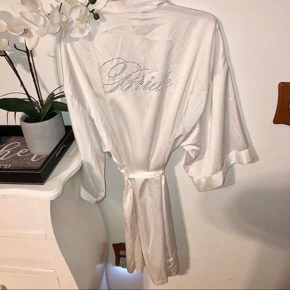 Icing Other - Icing Rhinestone “Bride” Satin Robe L/XL